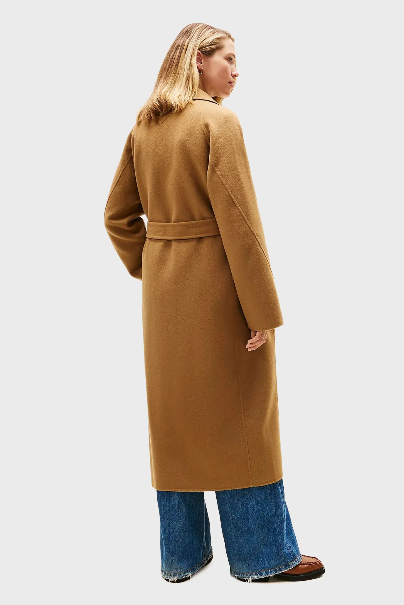 Palto DF WOOL REG BELTED MAXI COAT 4