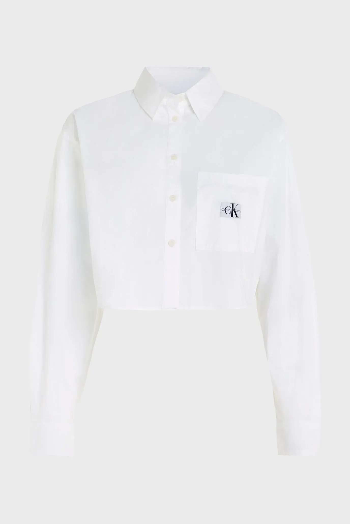 Ko'ylak WOVEN LABEL CROPPED LS SHIRT 5