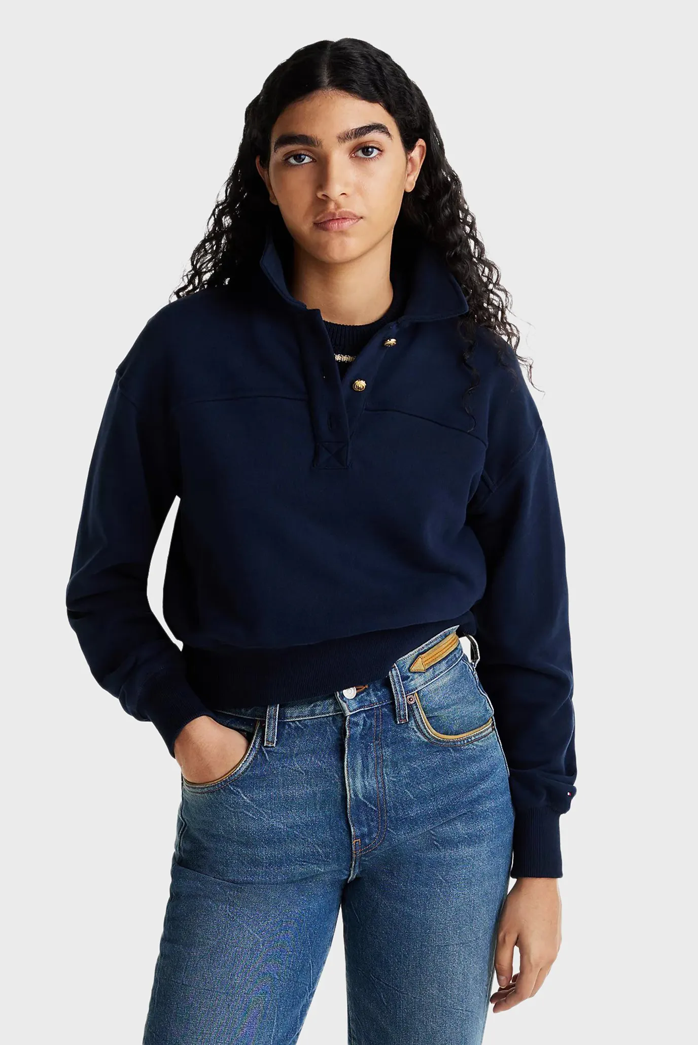 Реглан GOLD BTN POLO SWEATSHIRT 1