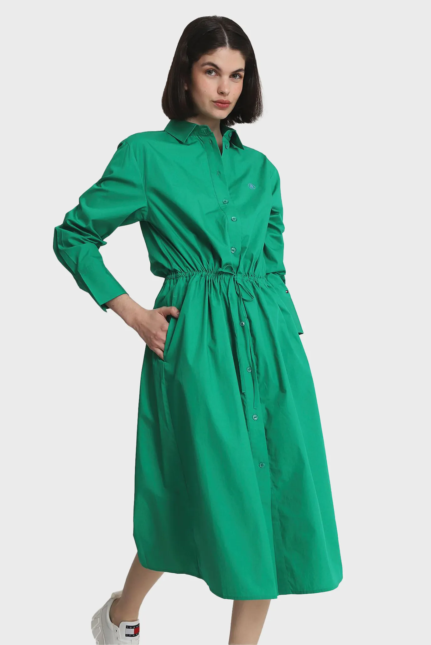 Koʻylak MD BLOUSON LS MIDI SHIRT DRESS 2