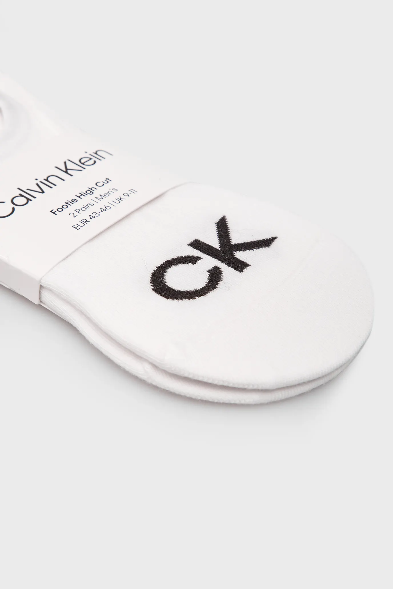 Kalta paypoq CK MEN FOOTIE HIGH CUT 2P LOGO 2