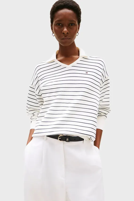 Polo/CO JERSEY STITCH POLO LS SWT Tommy Hilfiger