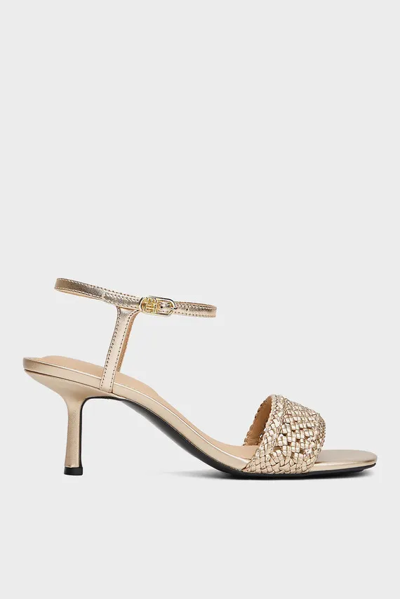 Bosonojkalar METALLIC LTHR KITTEN SANDAL Tommy Hilfiger