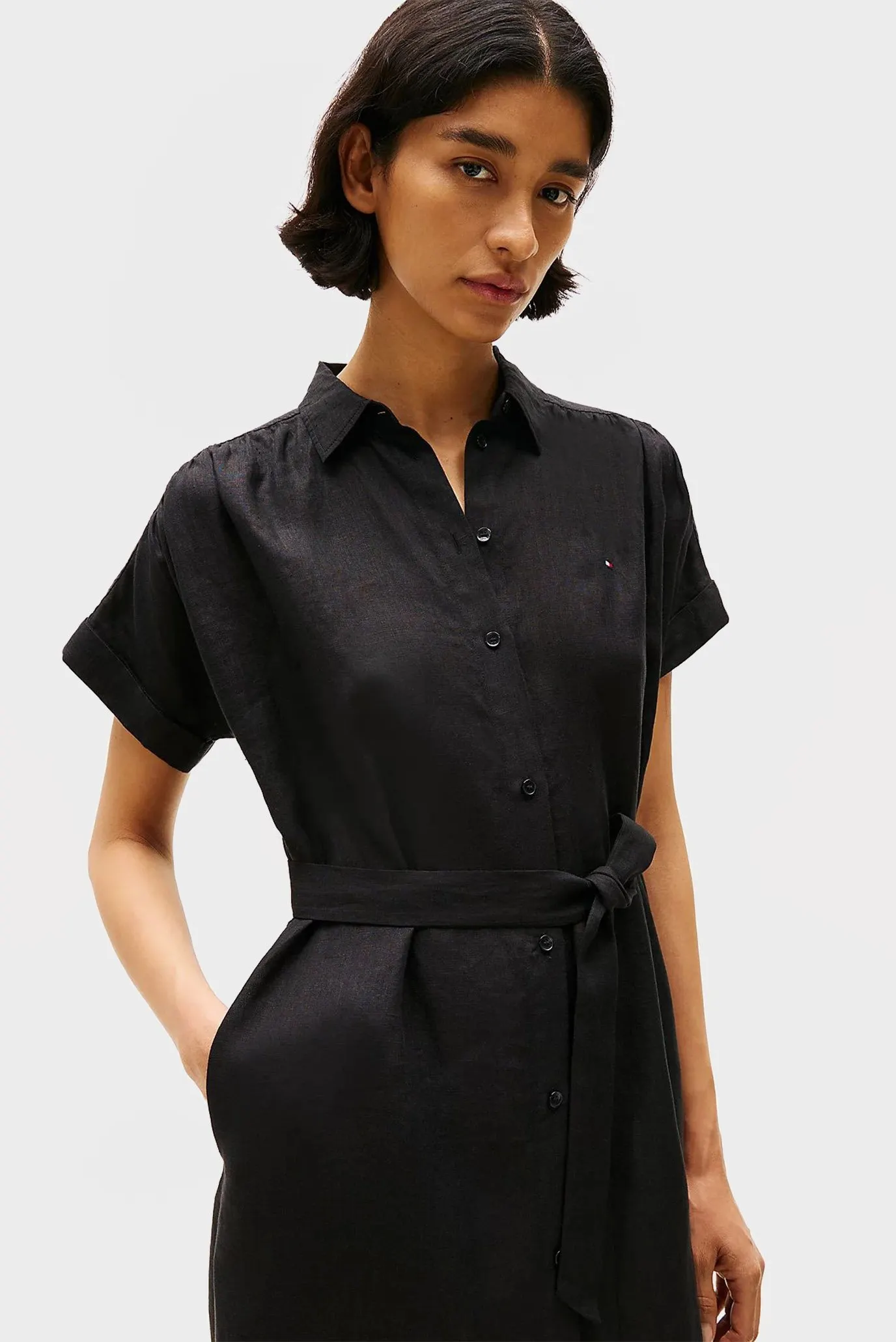 Платье ESS LINEN S S MIDI SHIRT DRESS 2