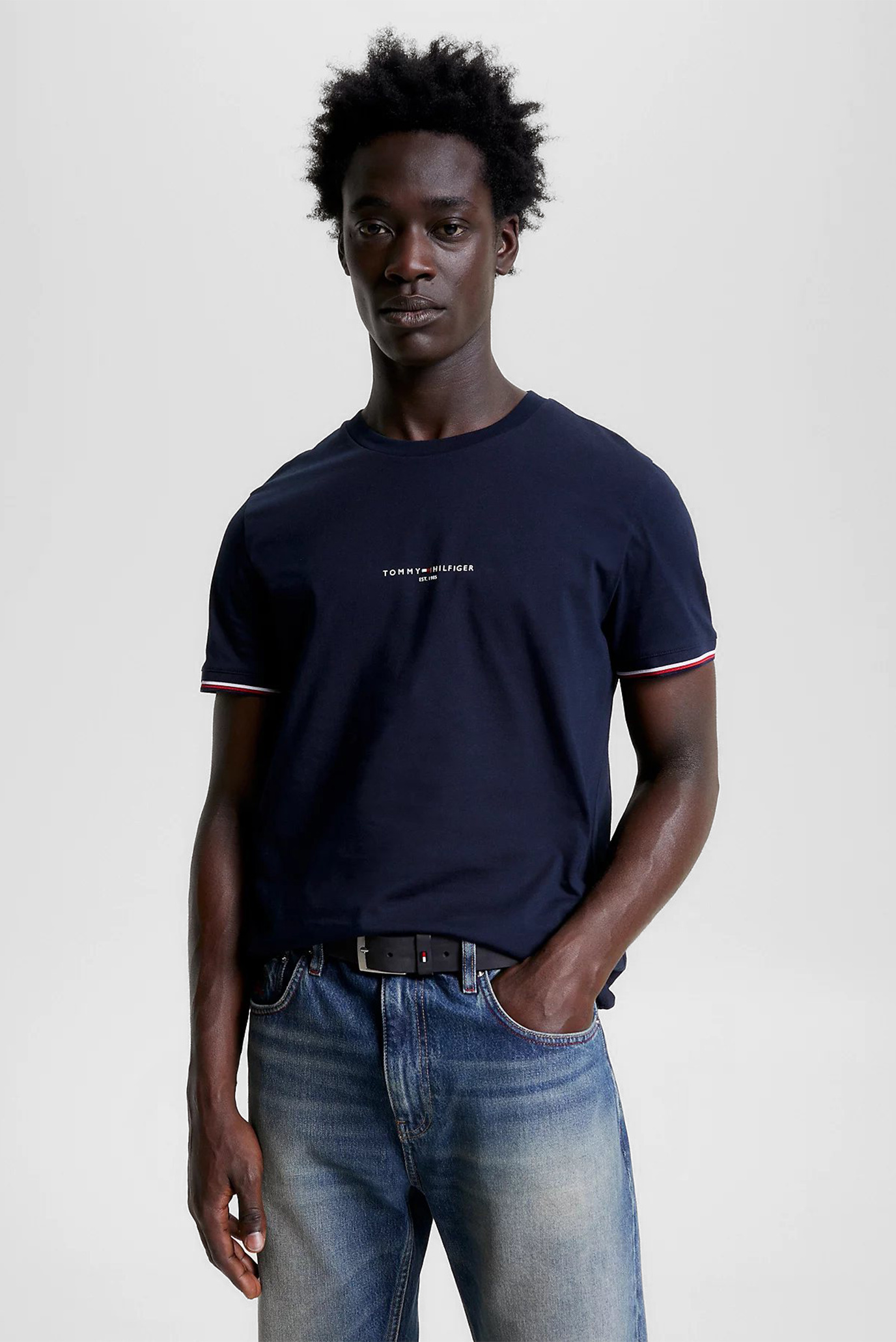 Футболка/TOMMY LOGO TIPPED TEE 1