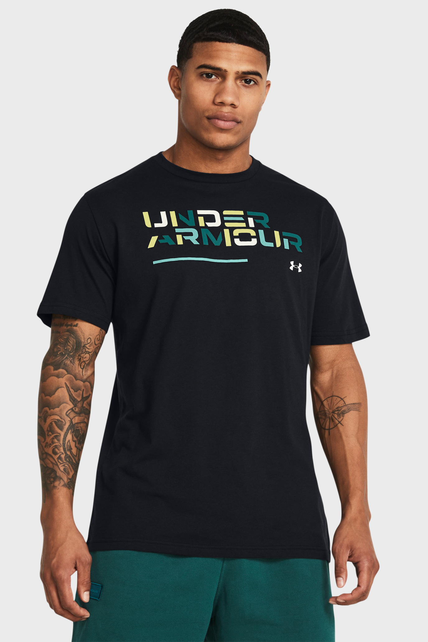 Футболка UA Colorblock Wordmark SS 1