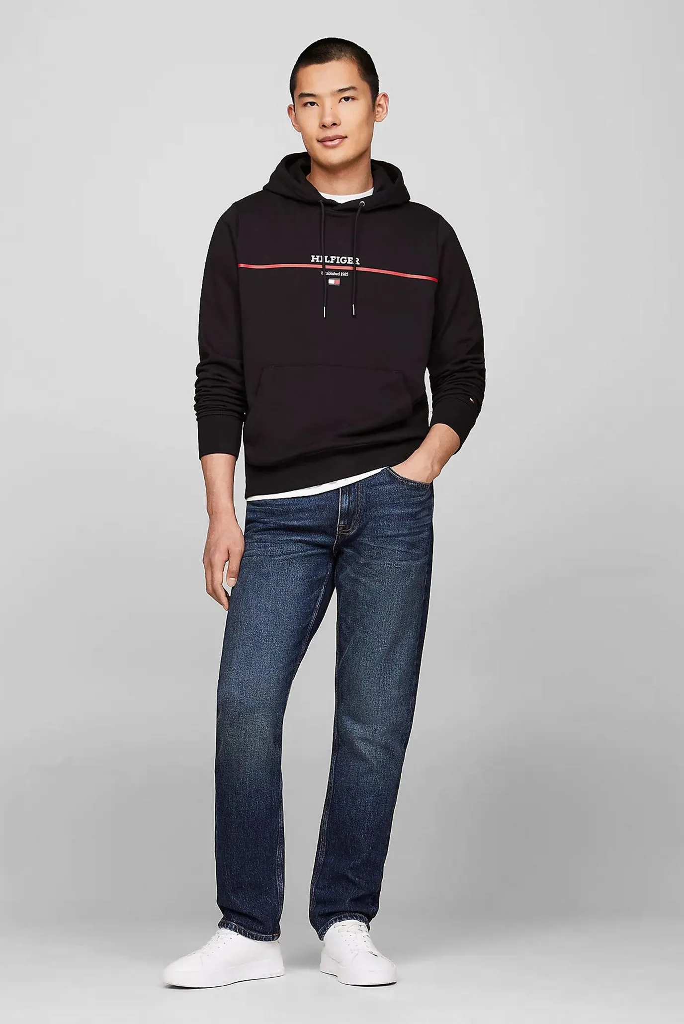 Hudi HILFIGER STRIPE TERRY HOODY 2