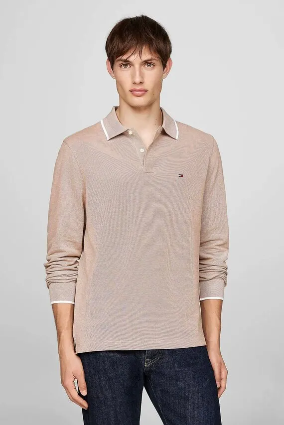Поло с длинным рукавом L S OXFORD TIPPED REG POLO Tommy Hilfiger