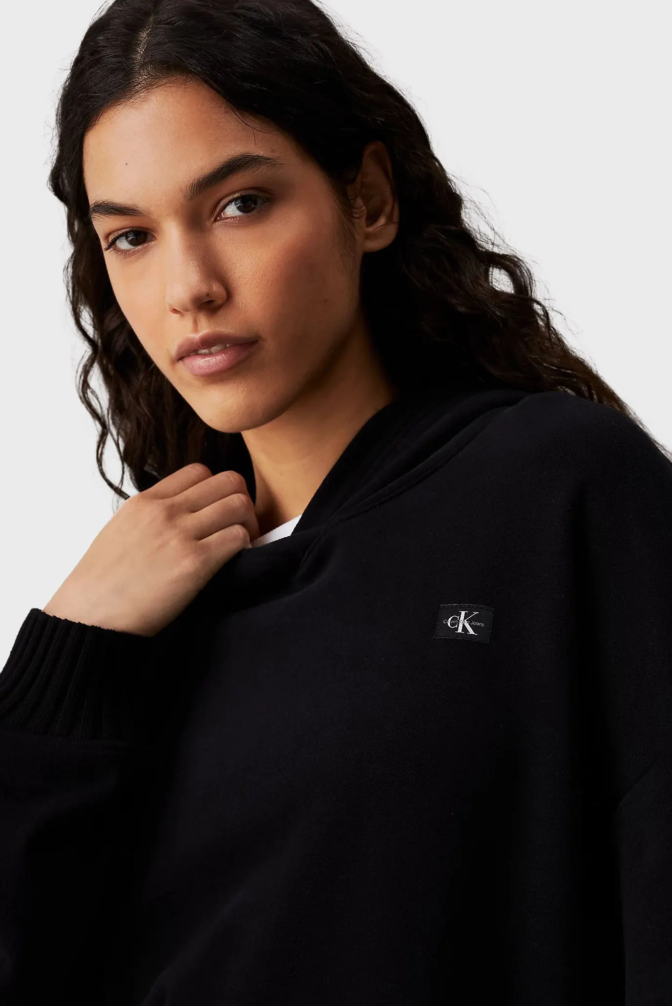 Hudi WOVEN LABEL PEACHED HOODIE 4