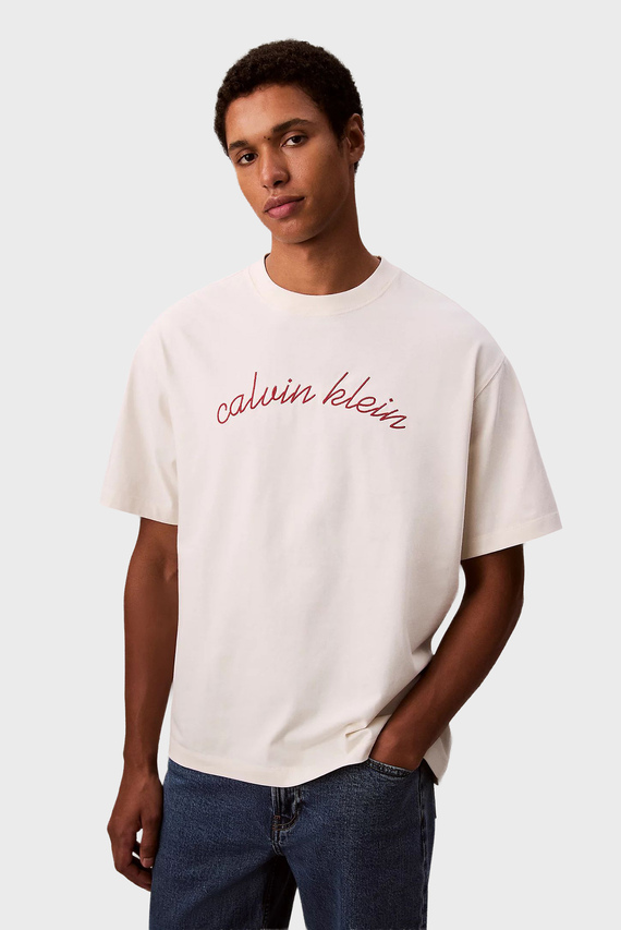 Футболка SS CENTER CHAIN STITCH 16S RLXD Calvin Klein Jeans Футболка SS CENTER CHAIN STITCH 16S RLXD Calvin Klein Jeans