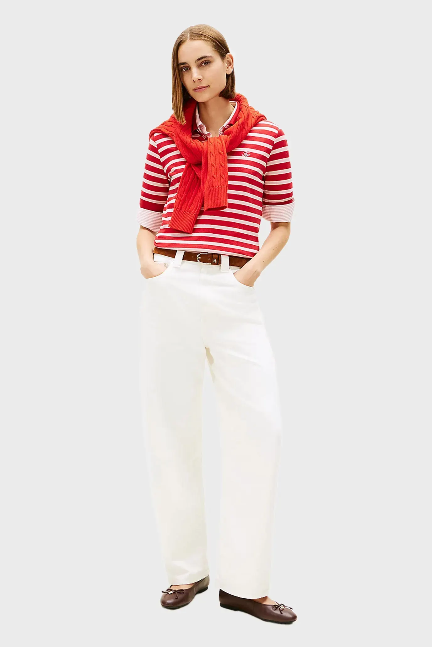 Polo TH SCRIPT LYOCELL ZIP SS POLO 2