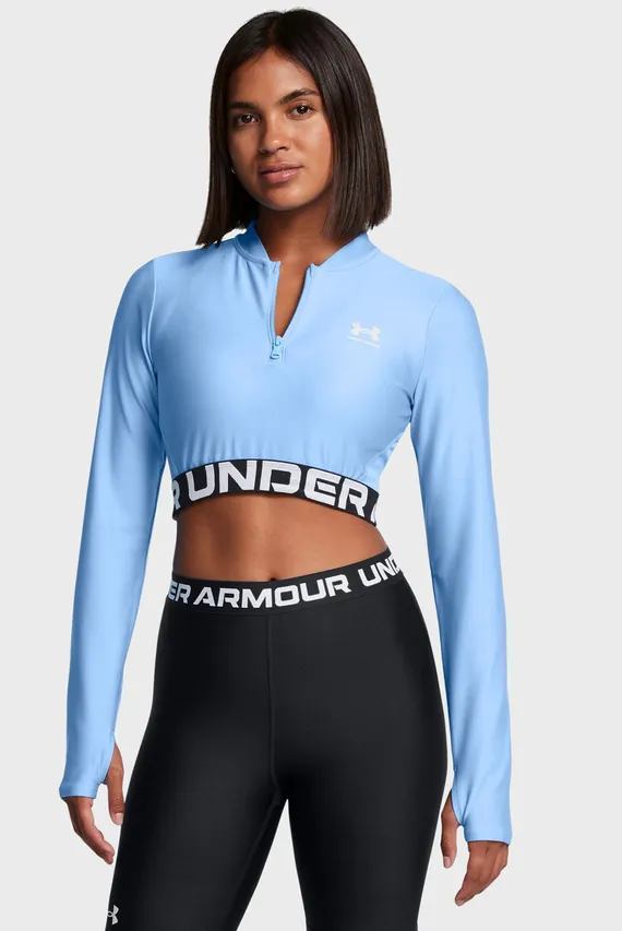 Uzun yengli futbolka HeatGear Rib 1 4 Zip LS Under Armour