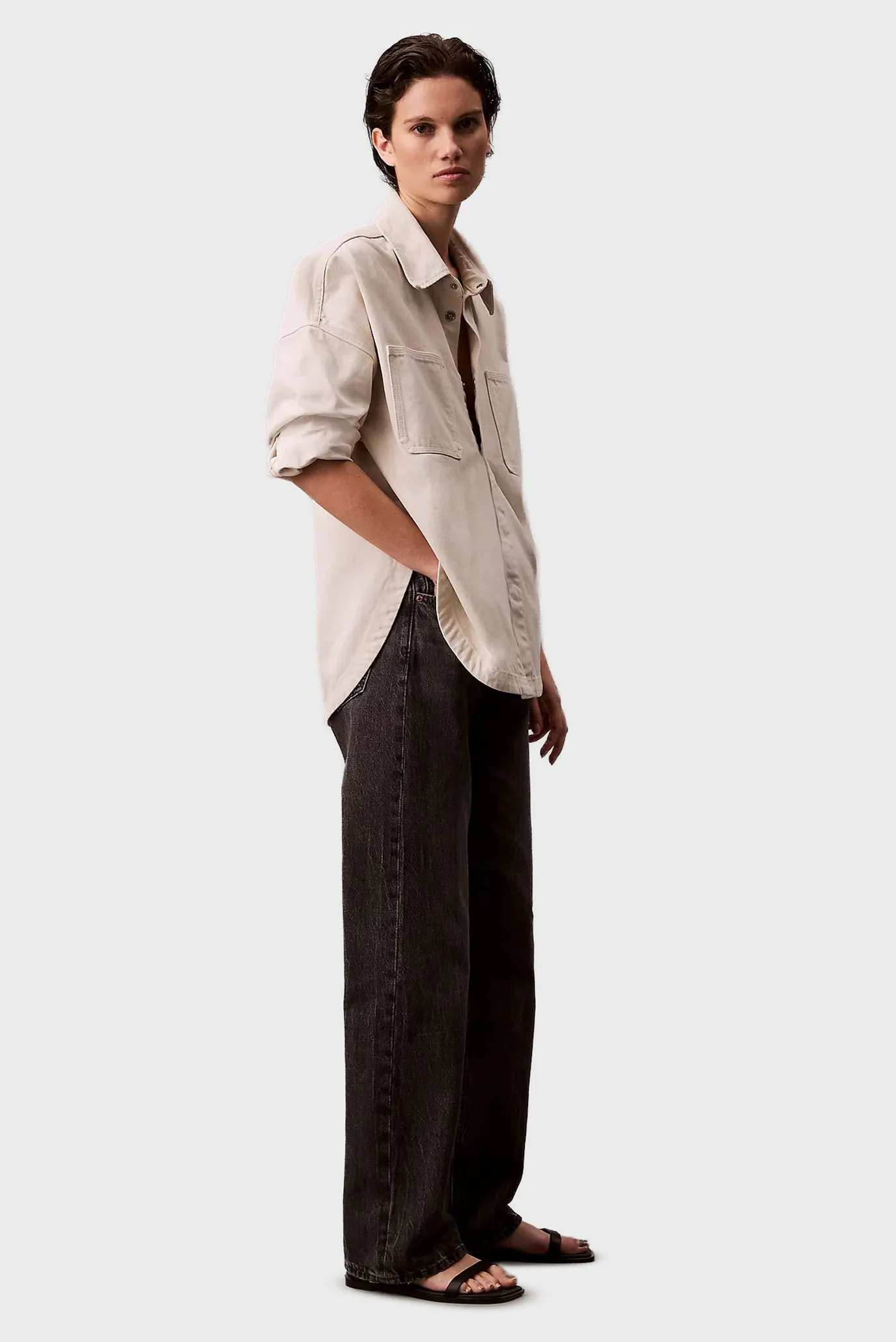 Jins shim SIGNATURE 90s STRAIGHT BLACK FOG 2