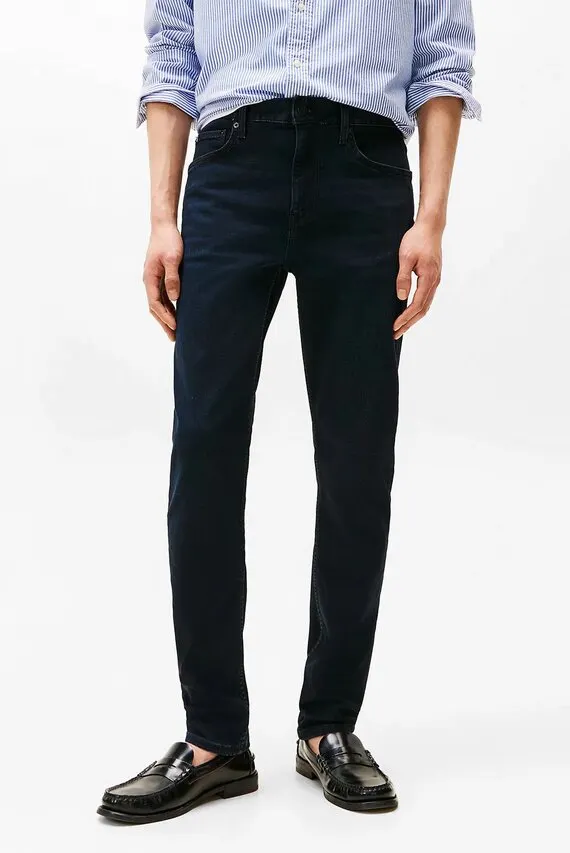Jins shim SLIM BLEECKER PSTR BLUE-BLACK Tommy Hilfiger