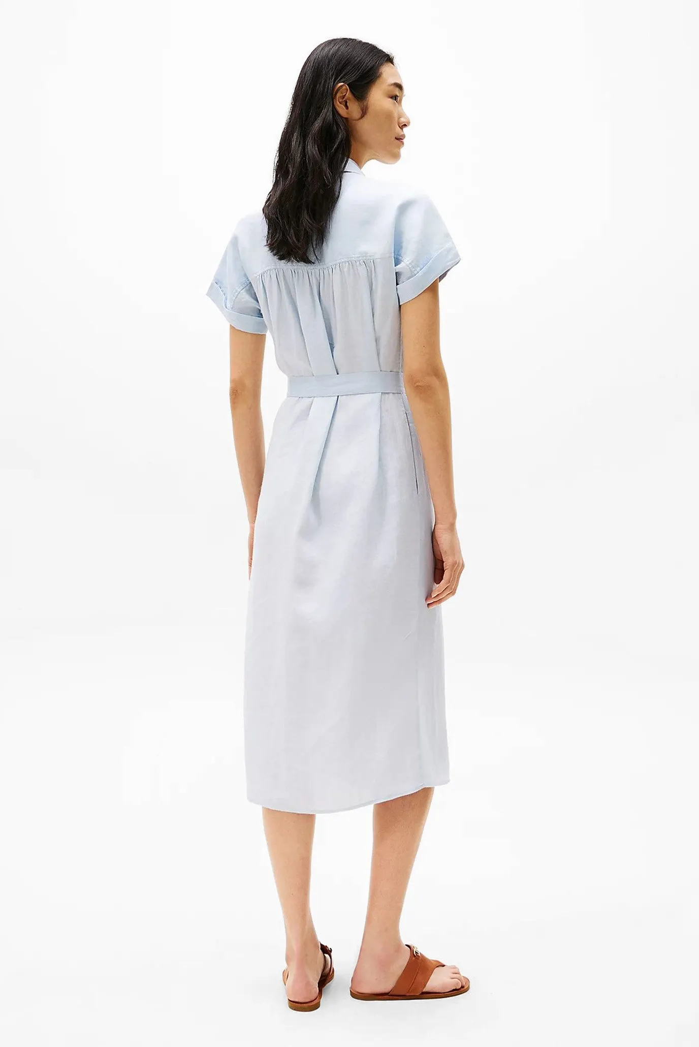 Платье ESS LINEN S S MIDI SHIRT DRESS 2