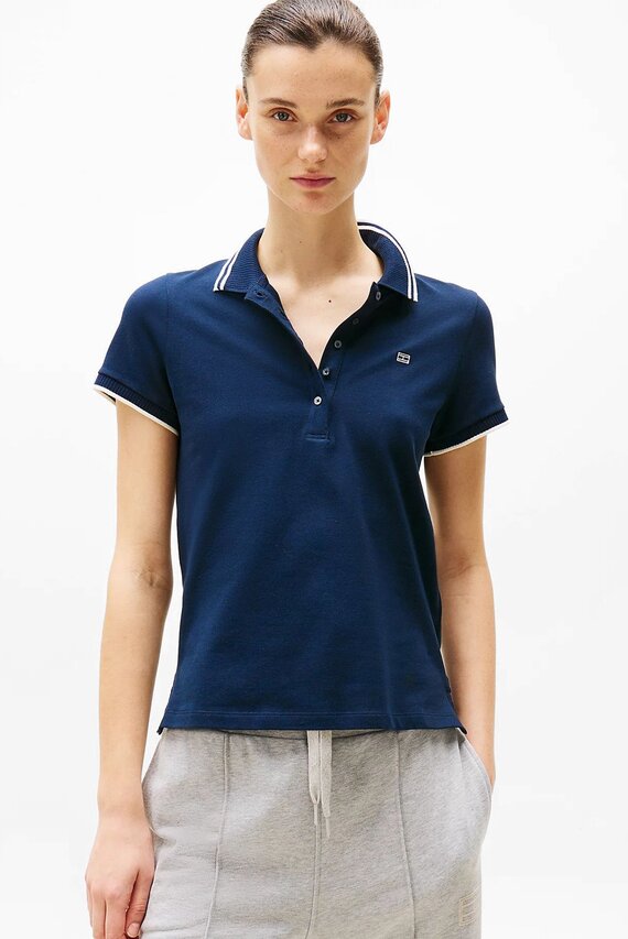 Polo FEMININE SPORTY SLIM POLO SS Tommy Hilfiger
