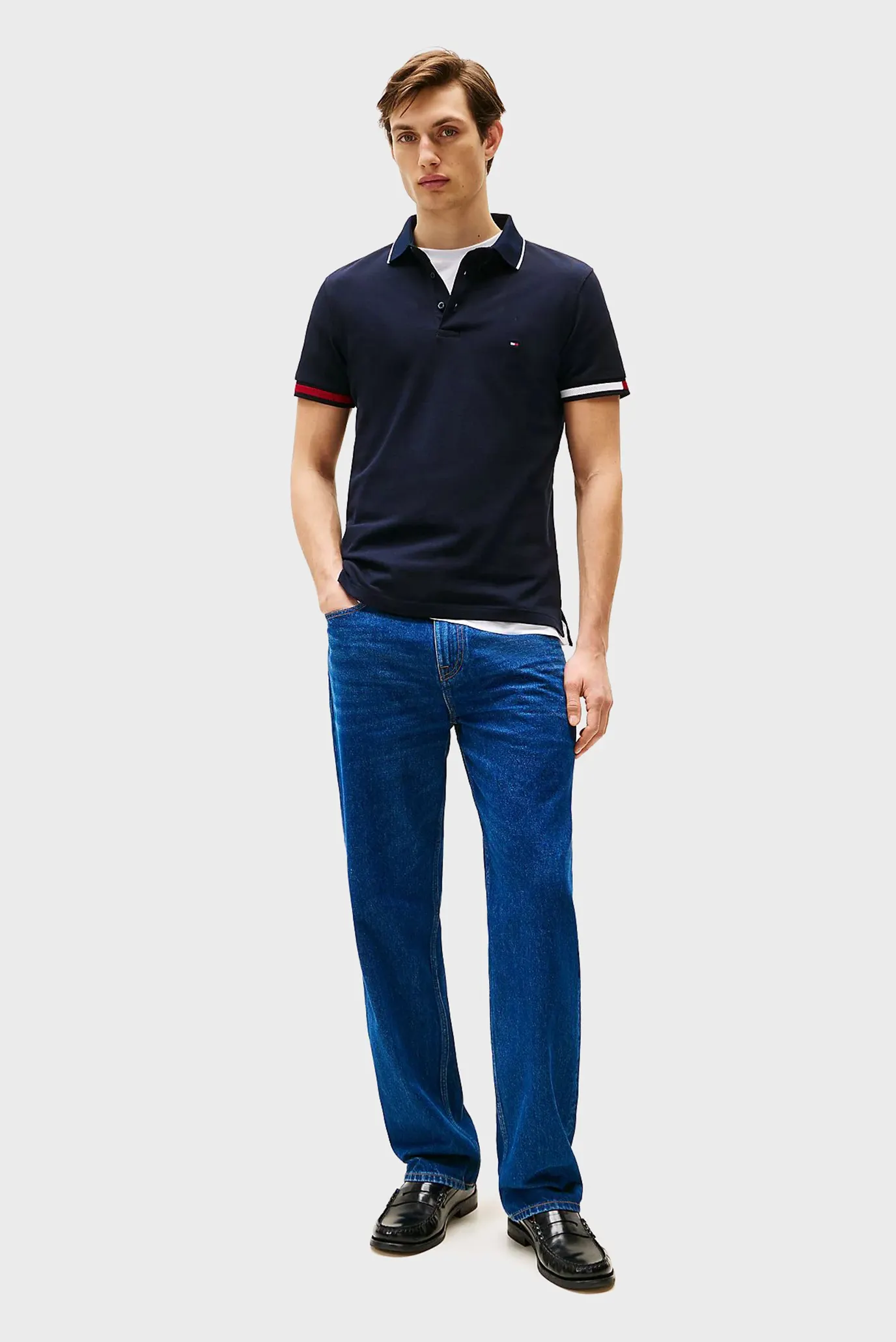 Поло FLAG CUFF SLIM FIT POLO 2