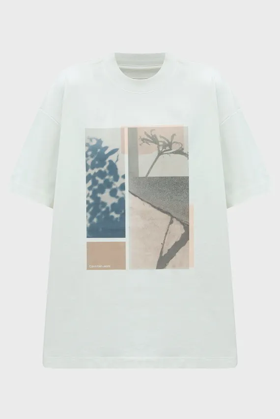 Futbolka FLORAL COLLAGE PRINT BF TEE Calvin Klein Jeans