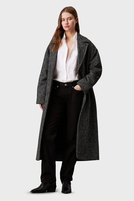 Пальто MELANGE LONG WOOL COAT Calvin Klein Jeans