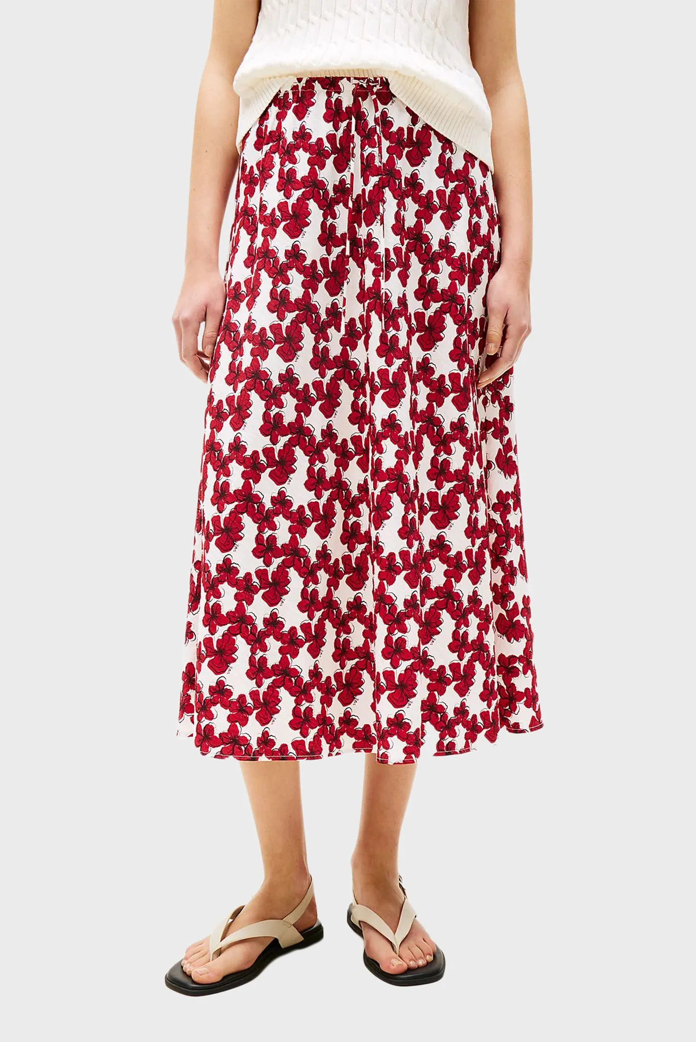 Юбка/TEXTURED MIDI BIAS SKIRT 1