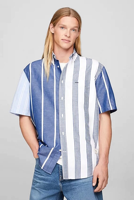 Yengi kalta ko'ylak LINEN BLOCKING STRIPE SHIRT S S Tommy Hilfiger Yengi kalta ko'ylak LINEN BLOCKING STRIPE SHIRT S S Tommy Hilfiger