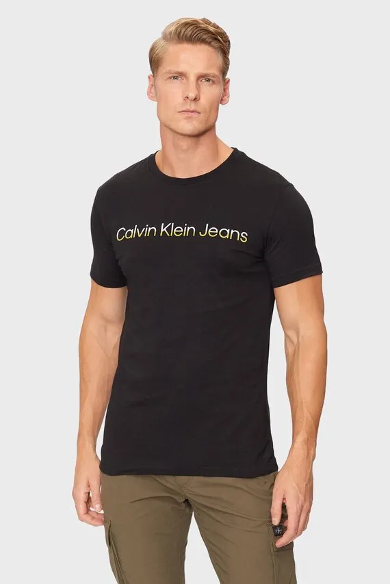 Futbolka MIXED INSTITUTIONAL LOGO TEE Calvin Klein Jeans