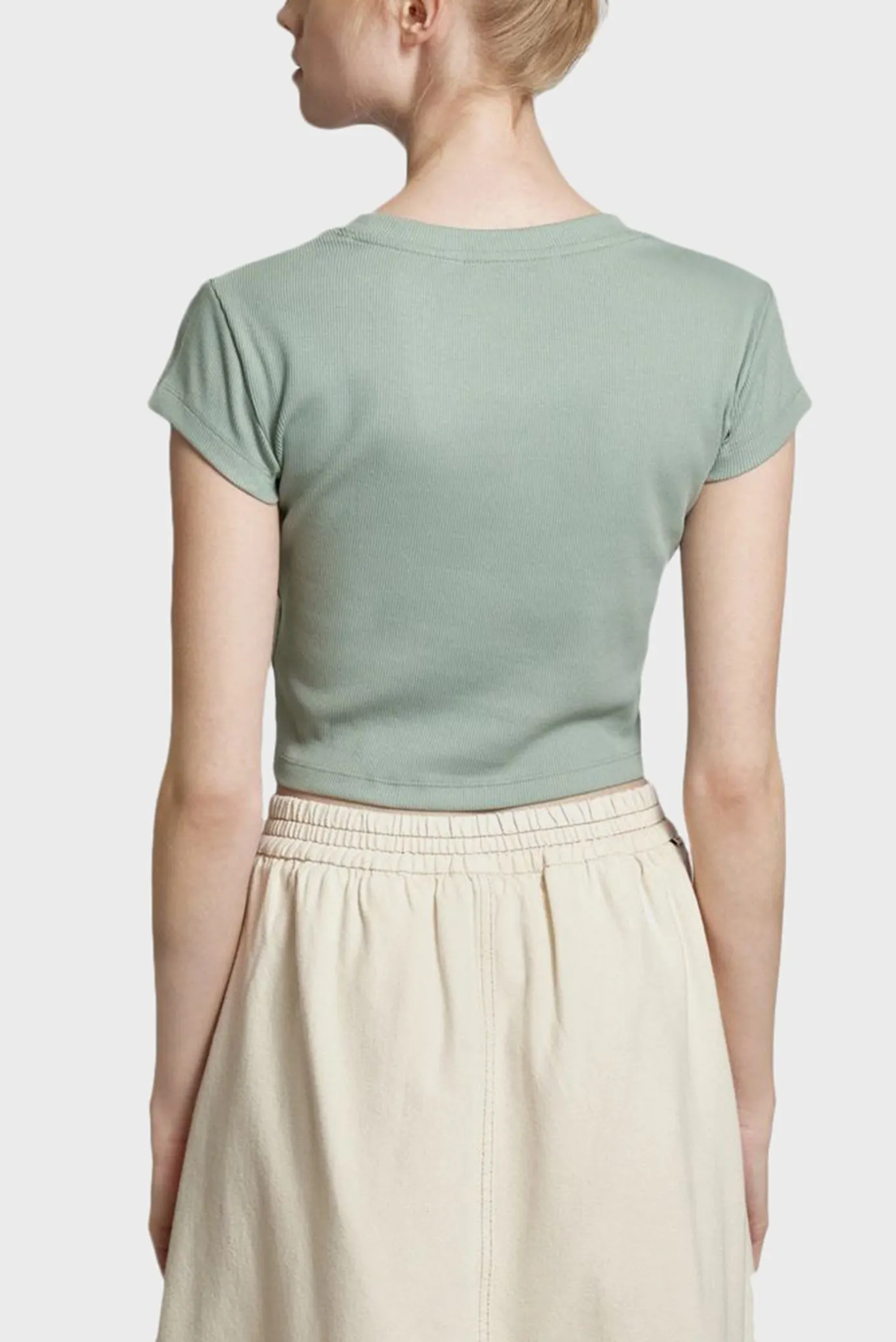 Футболка WOVEN LABEL RIB BABY TEE 2