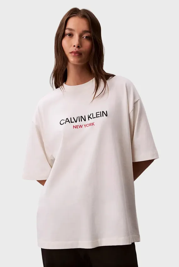 Футболка/SS RELAXED SEQUIN LOGO TEE Calvin Klein Jeans
