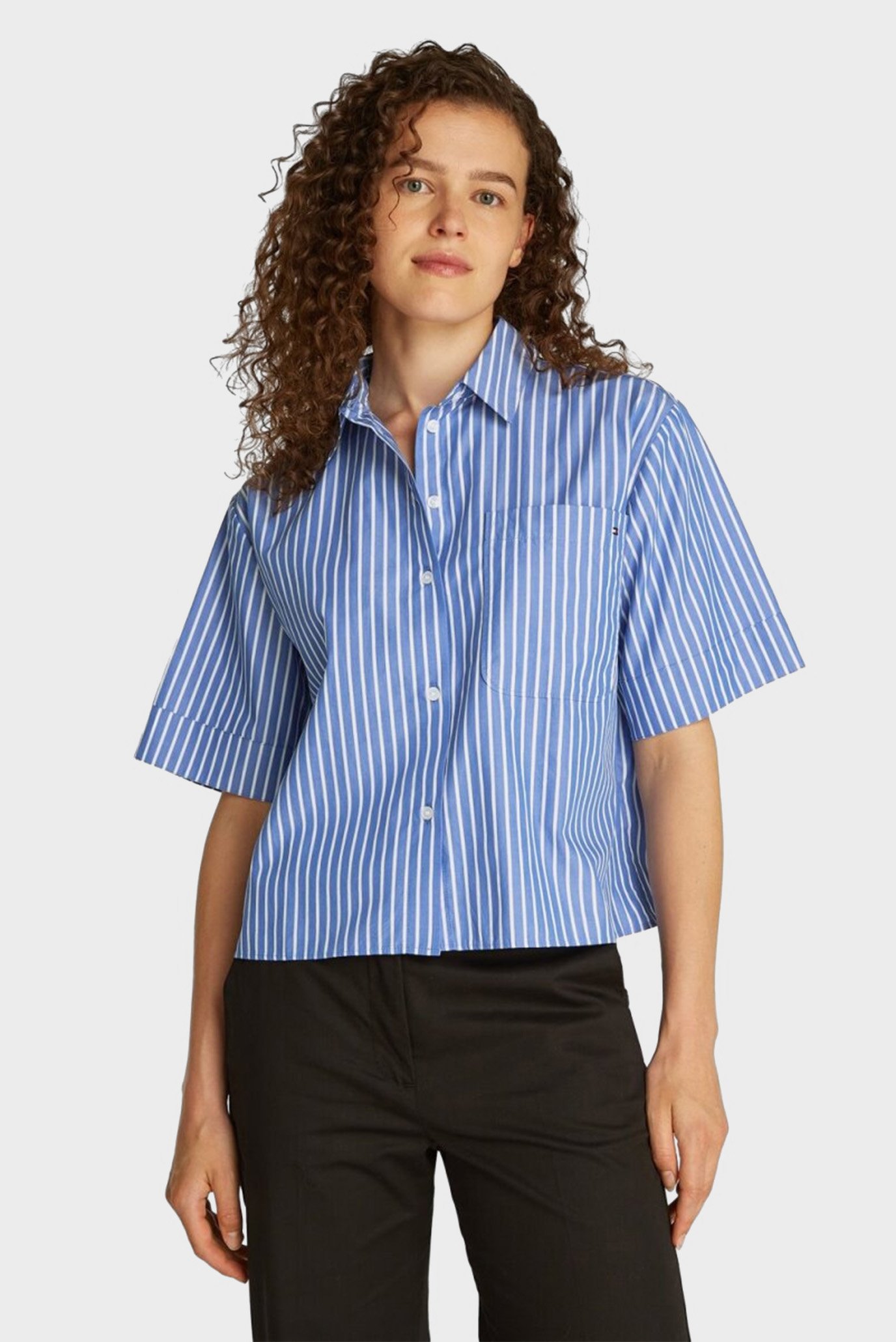 Yengi kalta ko'ylak POPLIN BOXY SHORT S S SHIRT 1