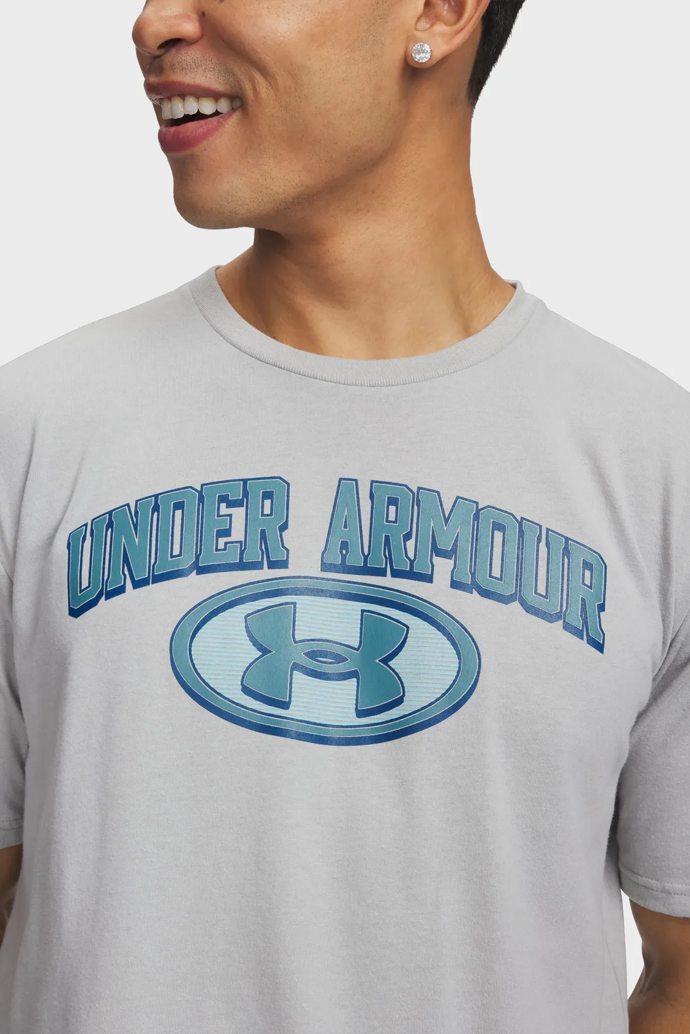 Futbolka/UA M WM Locker Tag SS-GRY 3