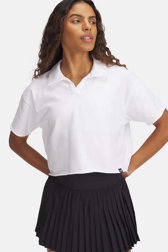 Futbolka UA Icon Terry Polo-WHT Under Armour