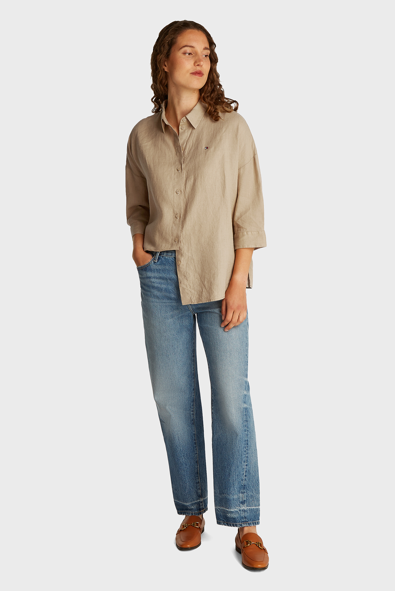 Yengi kalta ko'ylak ESS LINEN LOOSE 3-4 SLEEVE SHIRT 2