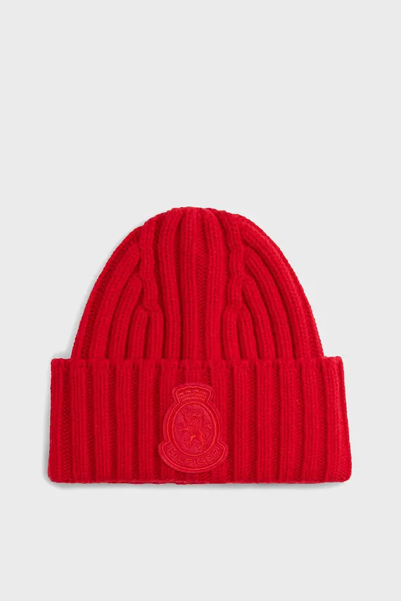Shapka TH CREST FLUFFY BEANIE Tommy Hilfiger