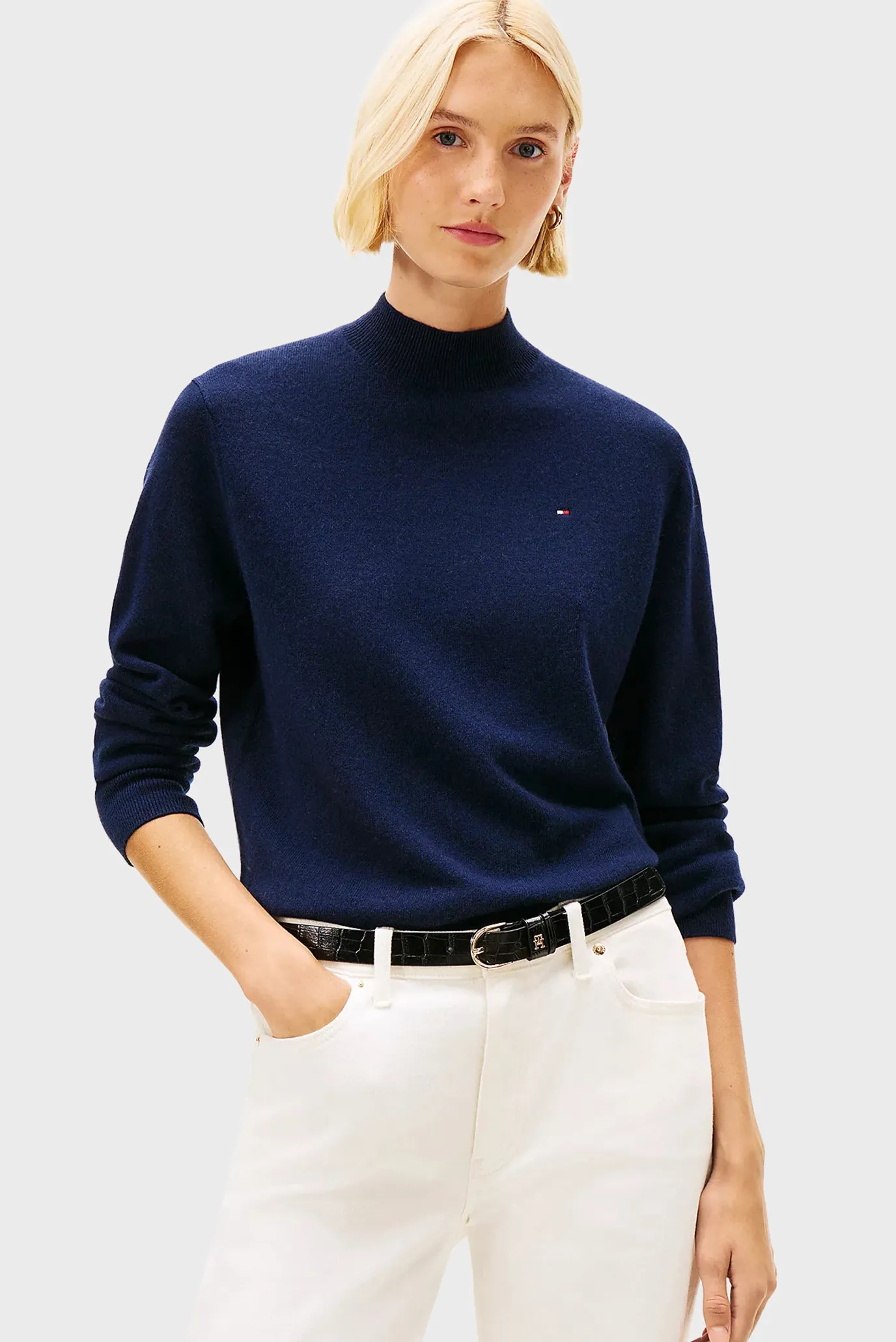 Sviter WOOL CASH MOCK-NK LS SWT 1