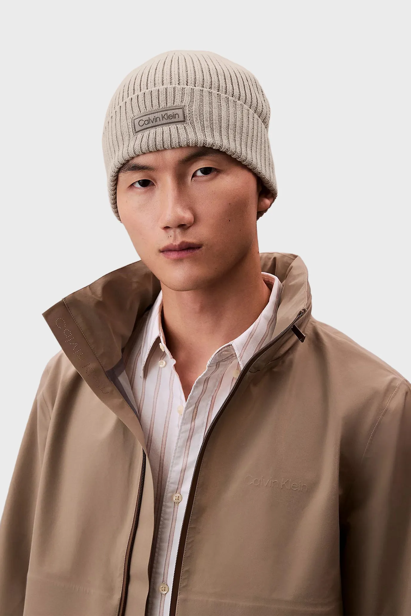 Шапка PATCH CHUNKY RIB COTTON BEANIE 2