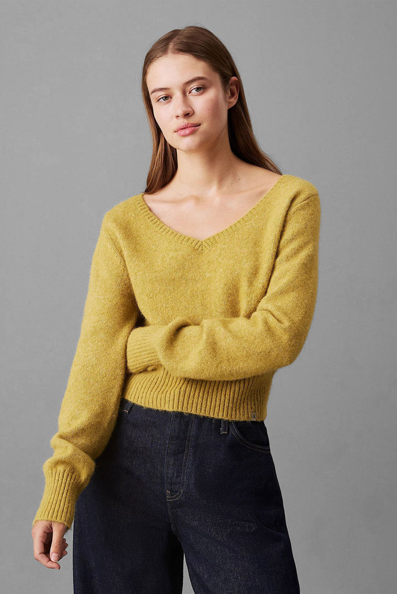 Sviter FLUFFY YARN V-NECK SWEATER Calvin Klein Jeans Sviter FLUFFY YARN V-NECK SWEATER Calvin Klein Jeans