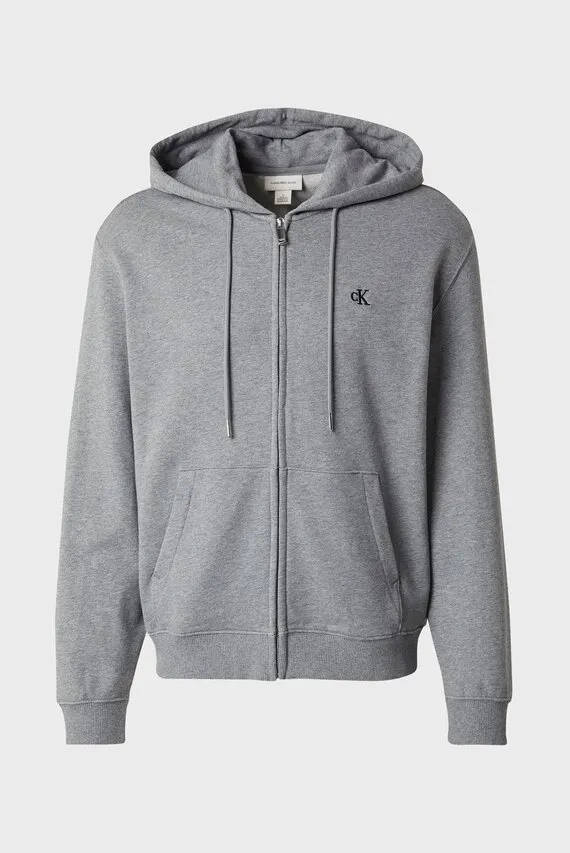 Reglan LS EU 350TERRY MONOGRAM FZ HOODI Calvin Klein Jeans