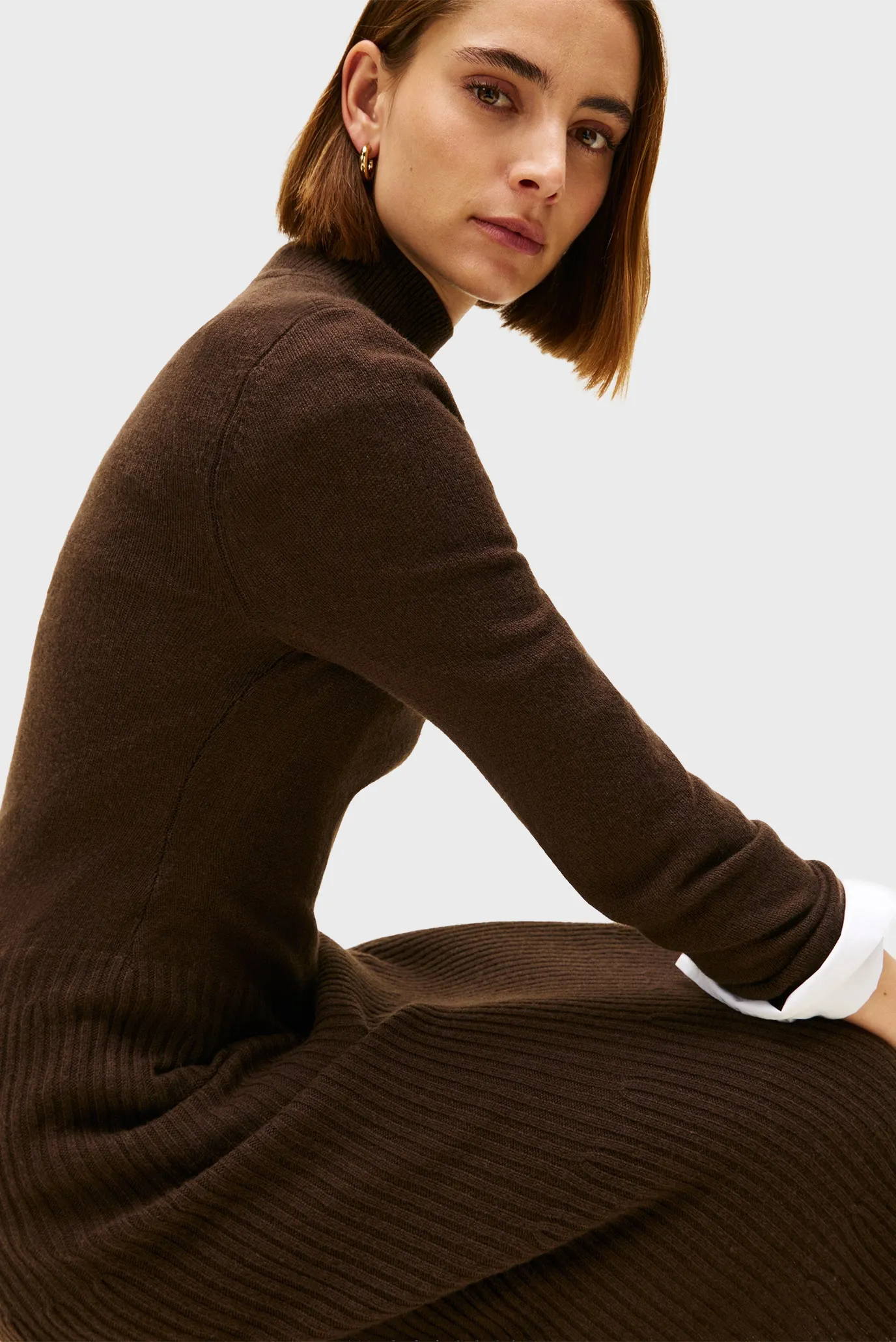 Платье/SOFT WOOL LS MOCK-NK SWT DRESS 2