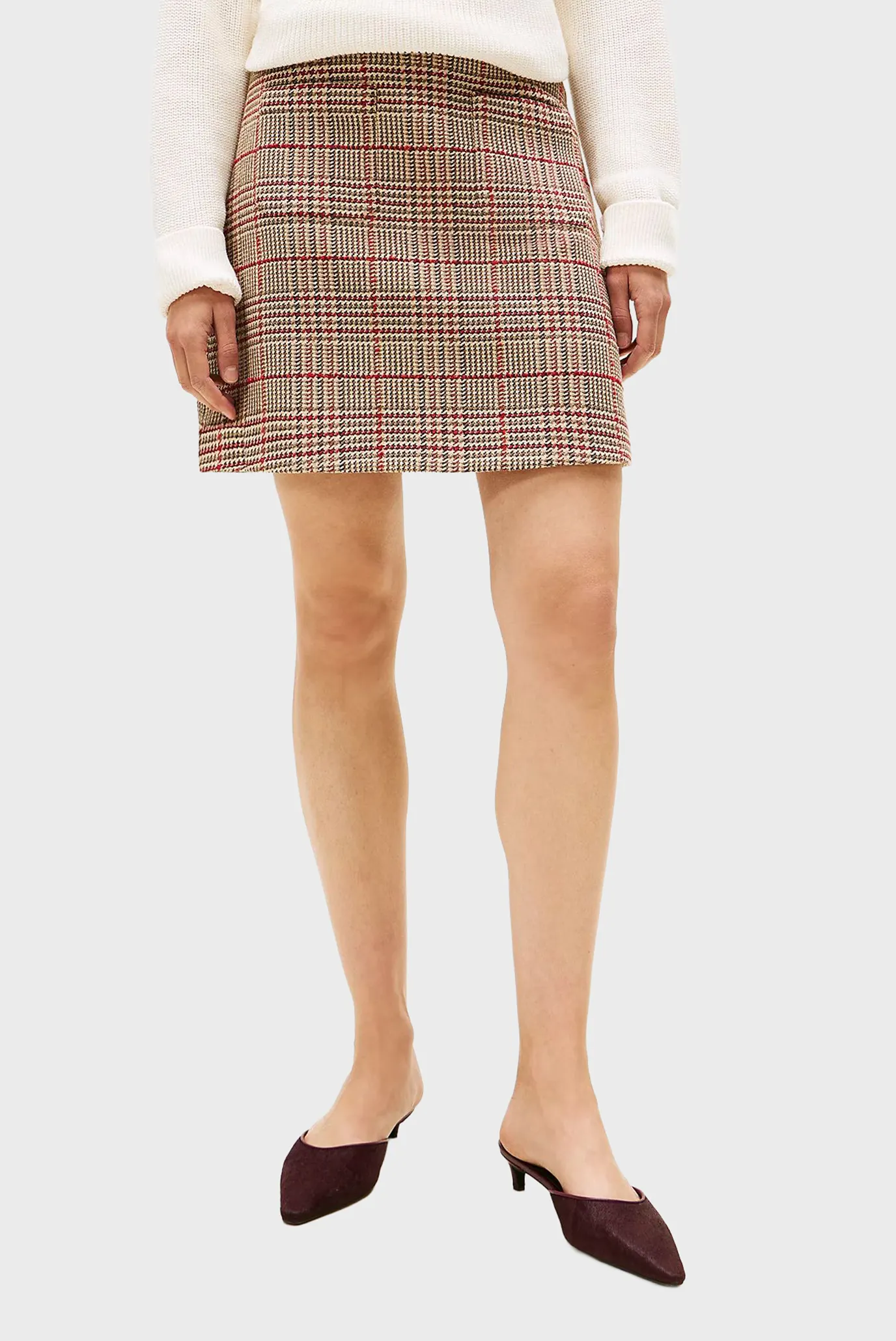 Yubka SEASONAL TEXTURE MINI SKIRT 1