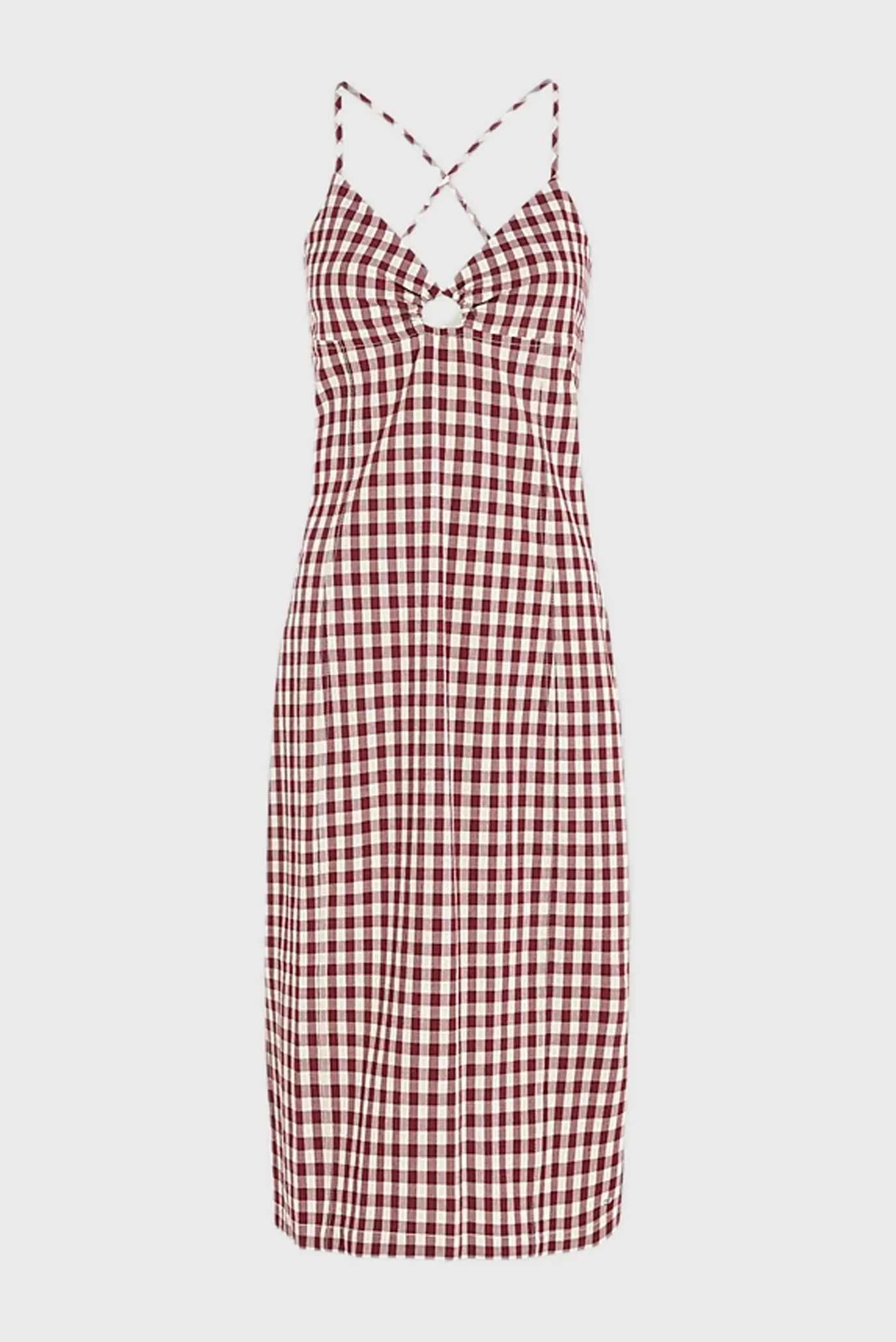 Платье STRETCH GINGHAM STRAP KNEE DRESS 5