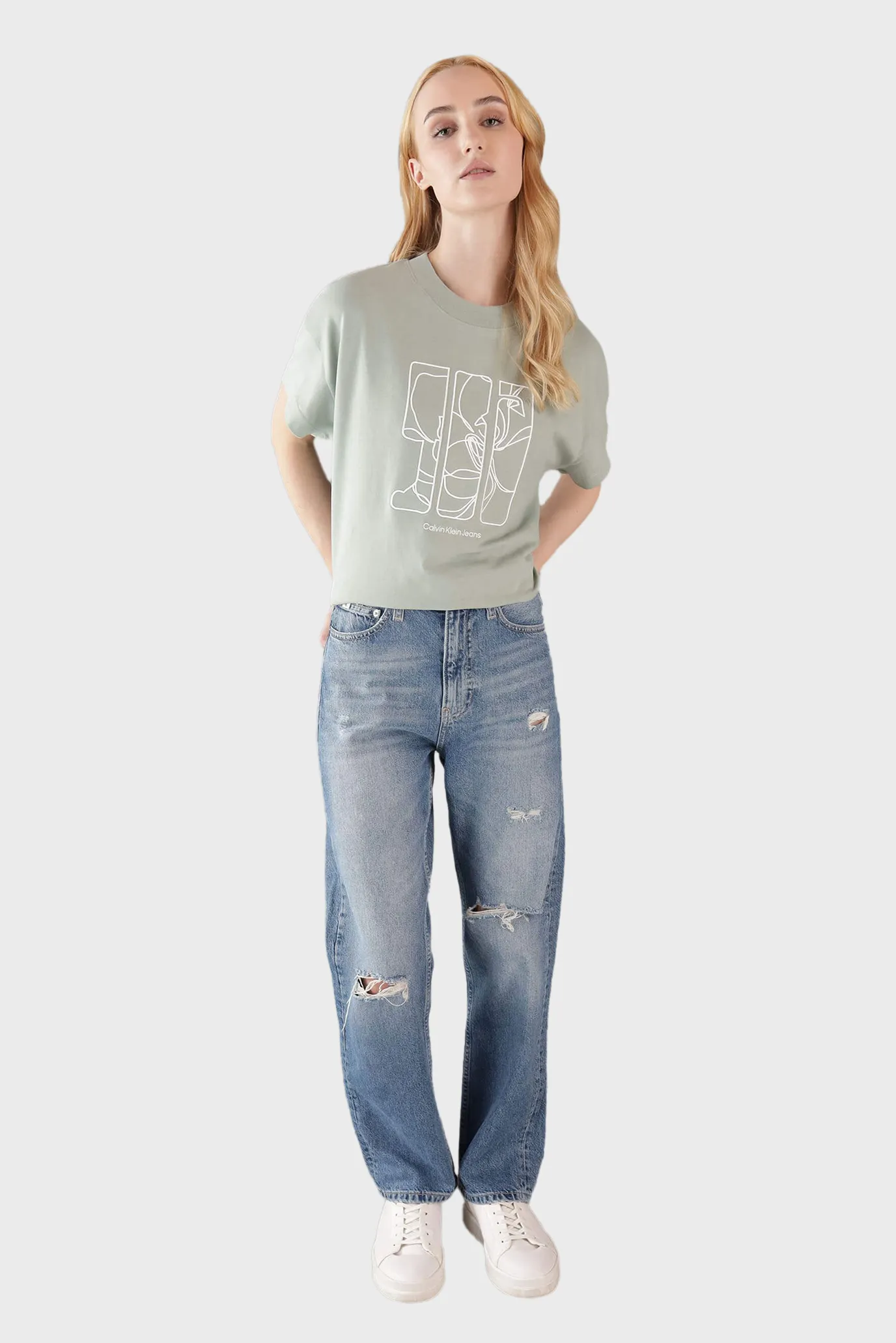 Futbolka EMBROIDERED AW RELAXED TEE 2