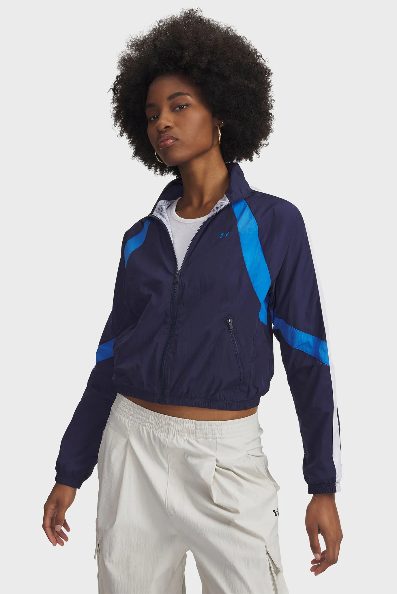 Vetrovka UA Icon Crinkle Jacket 1