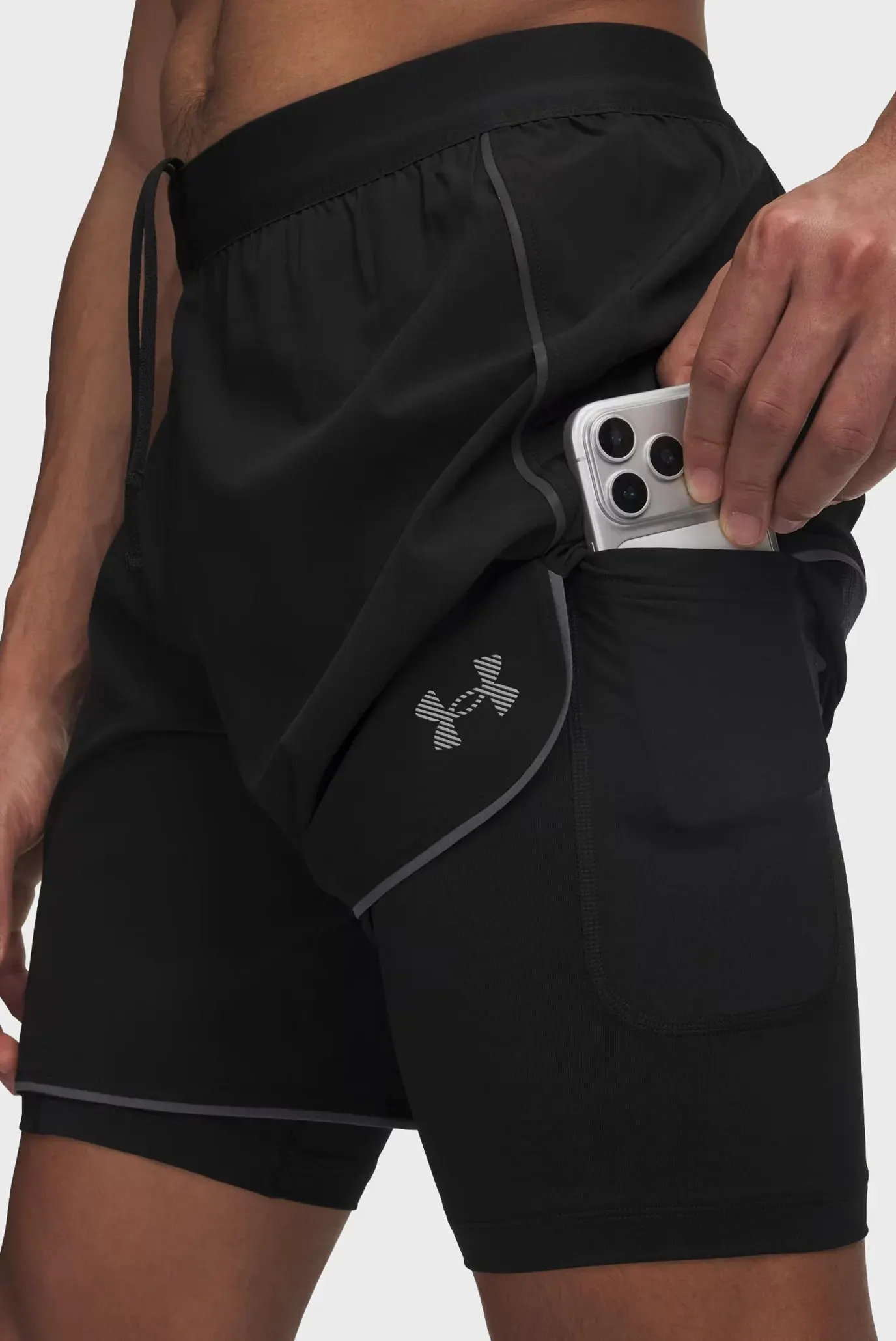 Шорты/UA Velociti Pro 2-in-1 Short-BLK 4