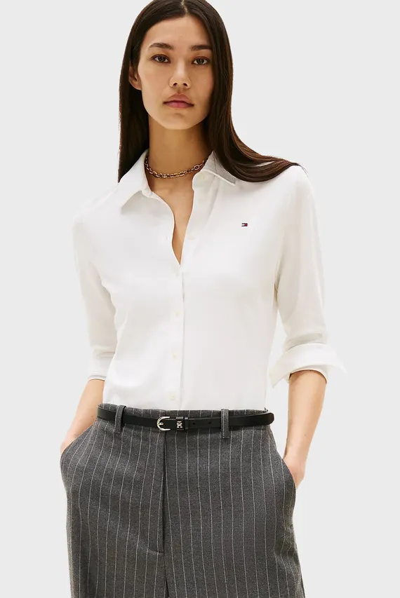 Рубашка 1985 SLIM PIQUE LS SHIRT Tommy Hilfiger