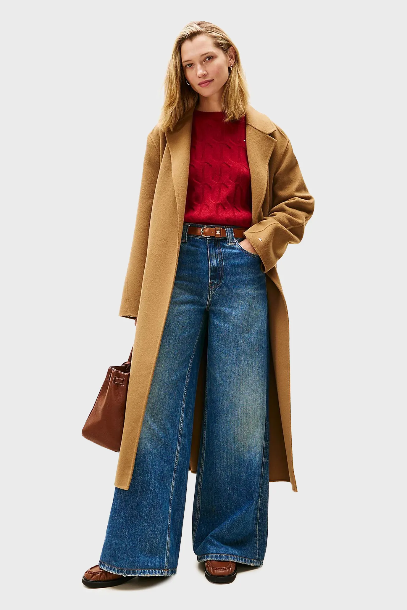 Palto DF WOOL REG BELTED MAXI COAT 1