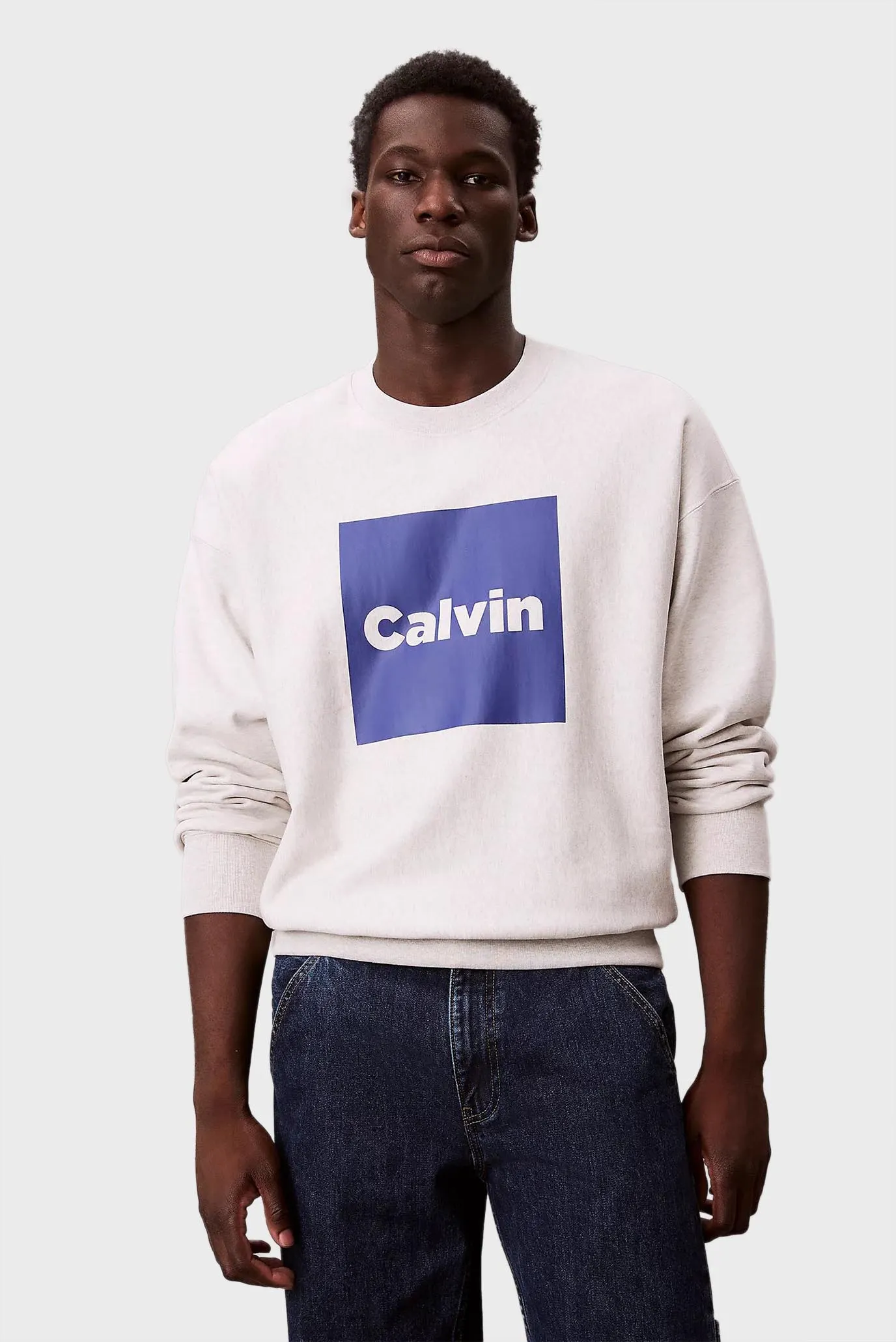 Svitshot/LS PREMIUM FLEECE CALVIN BOX GRA 1
