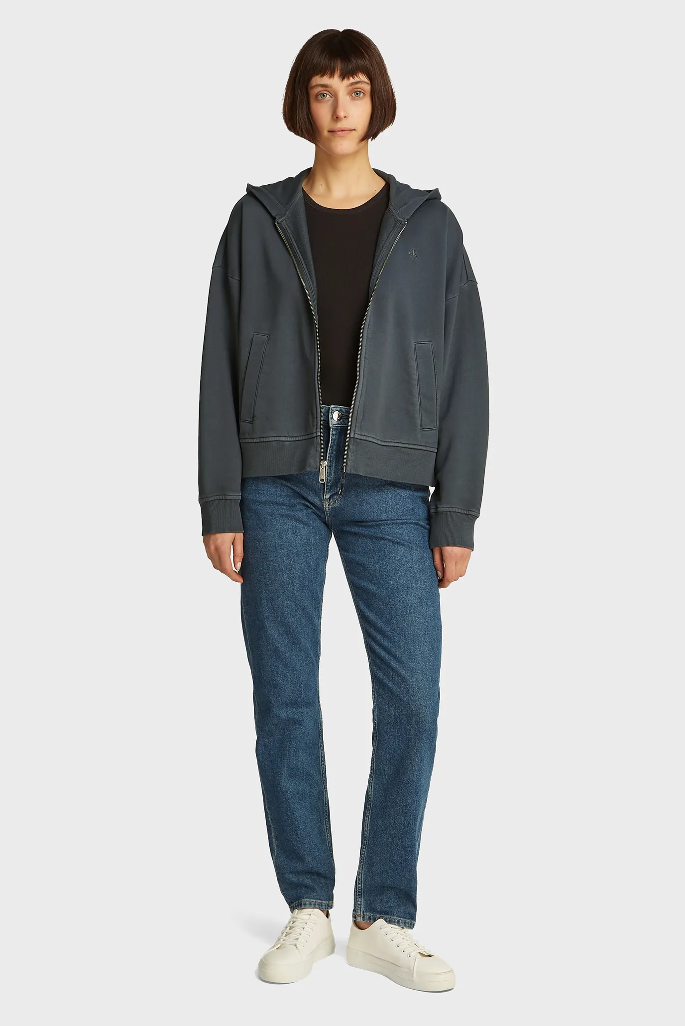 Реглан WASHED PUFF PRINT ZIP-THROUGH 2