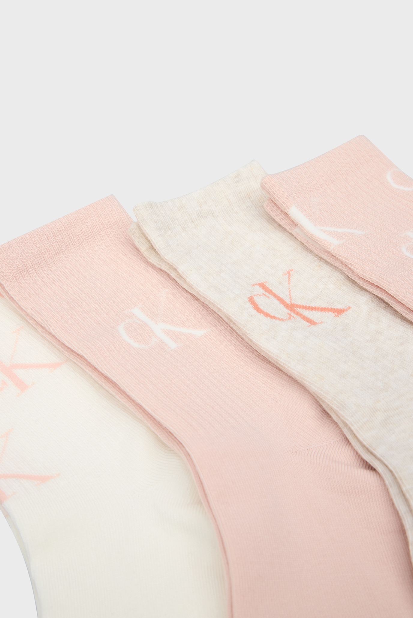 Paypoqlar to'plami CKJ WOMEN SOCK 4P GIFTBOX AOP LOGO 3