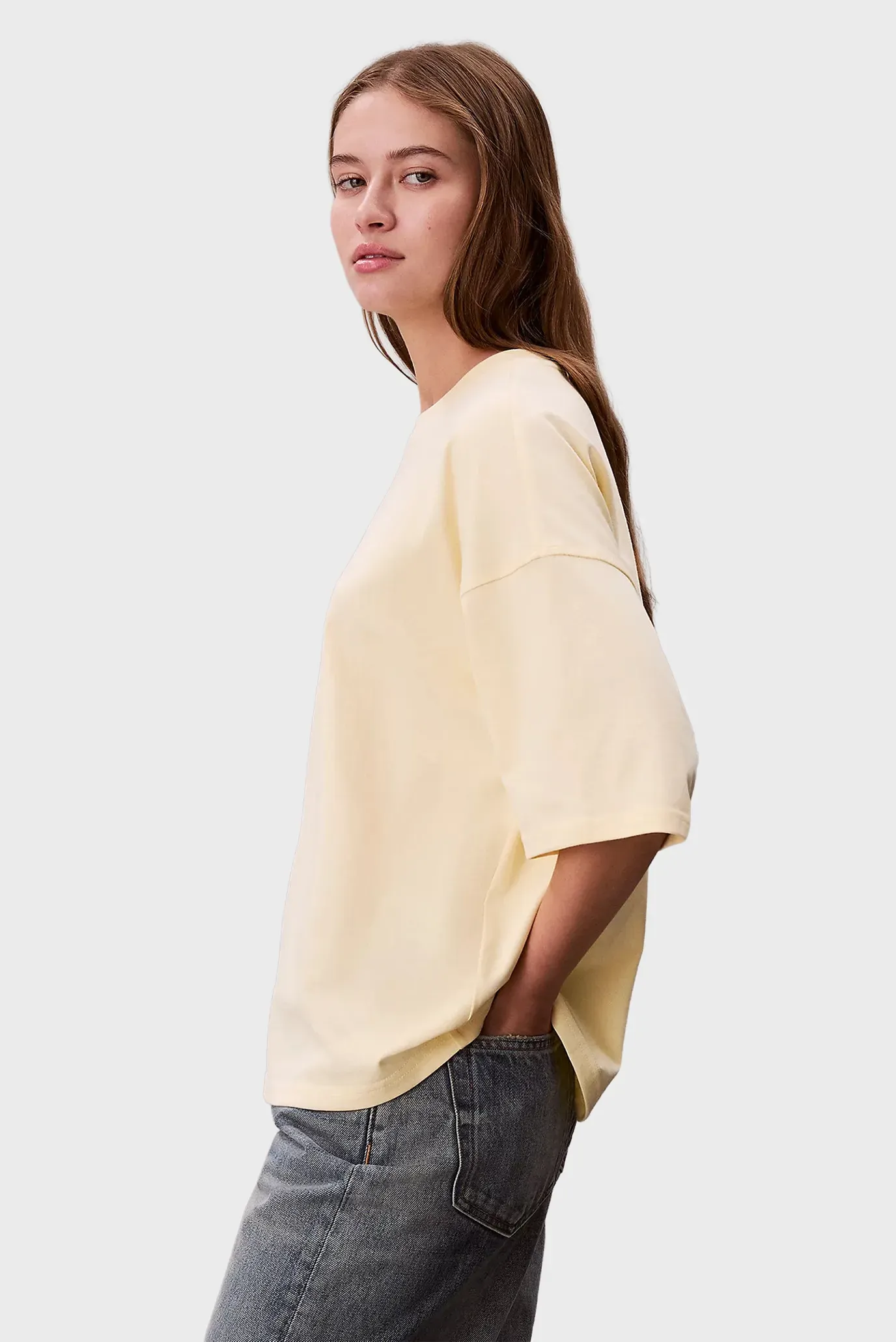 Футболка/SS WOVEN LABEL OVERSIZED TEE 3