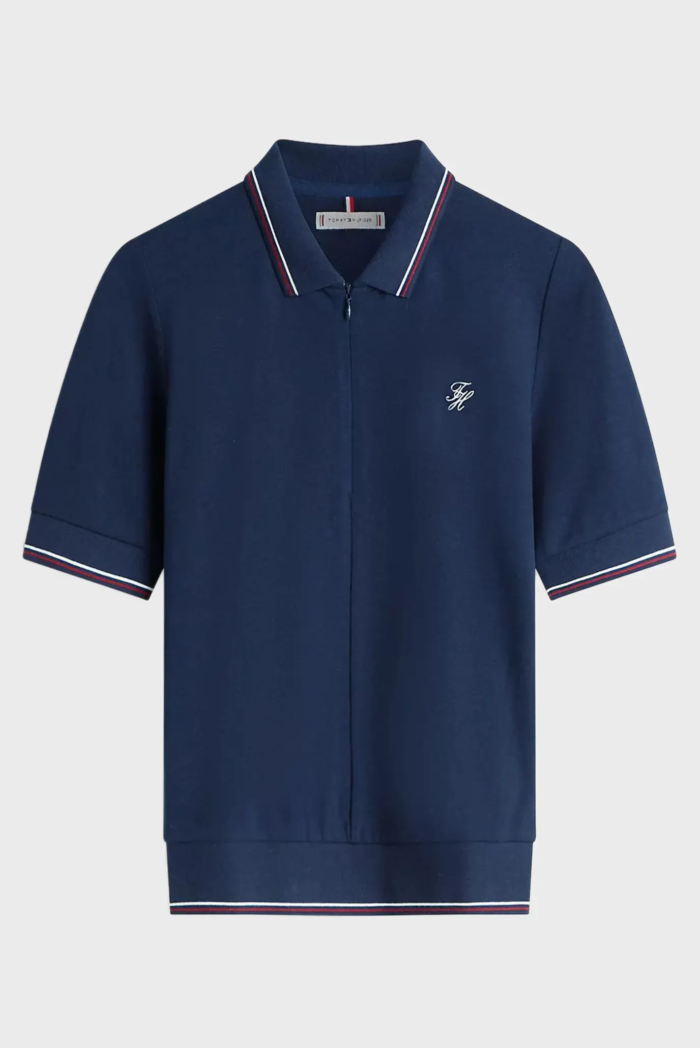 Поло TH SCRIPT LYOCELL ZIP SS POLO 5